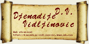 Đenadije Vidljinović vizit kartica